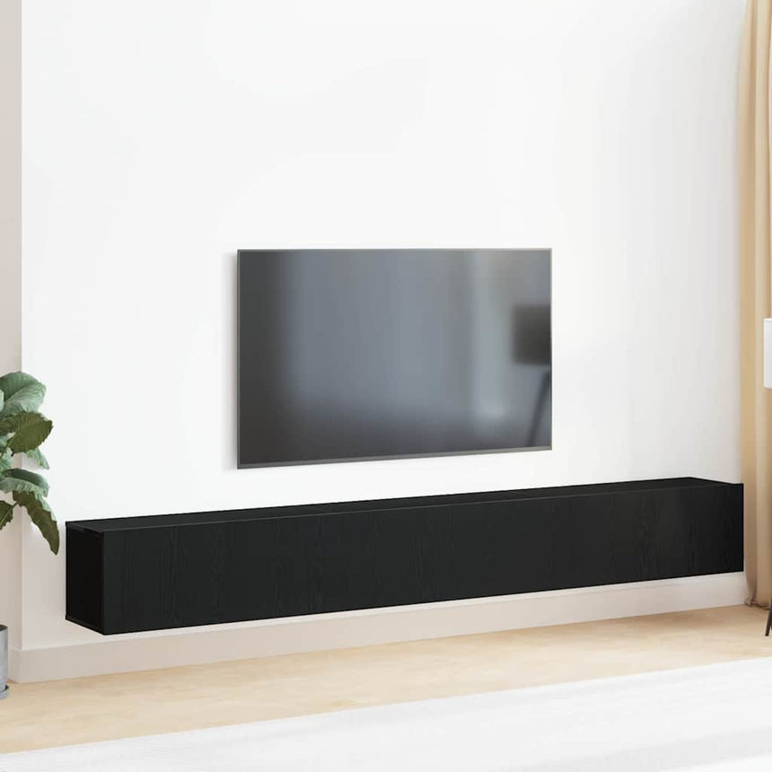 vidaXL Ensemble meuble TV 3 pcs Chêne noir 80 x 30 x 30 cm