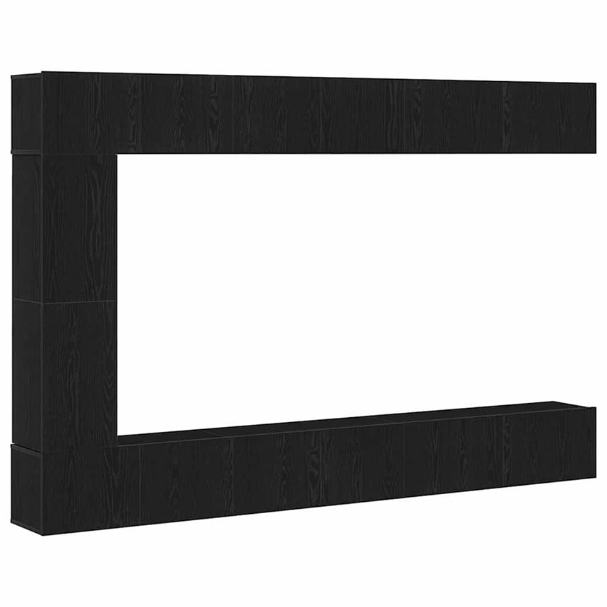 vidaXL Ensemble meuble TV 9 pcs Chêne noir Bois d'ingénierie