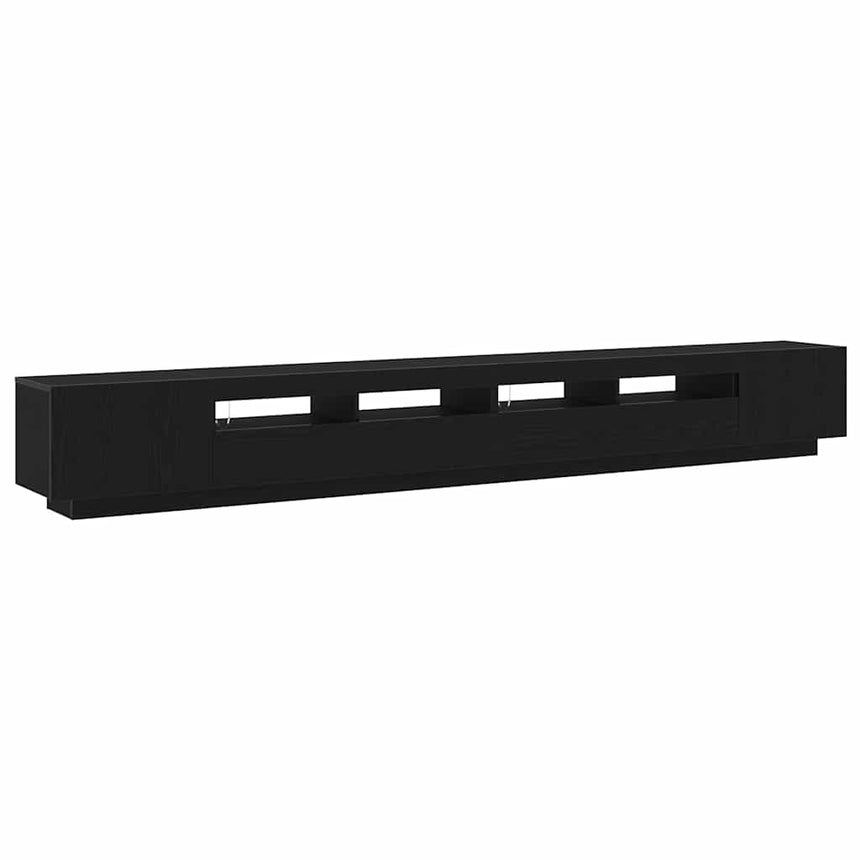 vidaXL Ensemble meuble TV Montage mural 3 pcs Noir 300 x 35 x 40 cm
