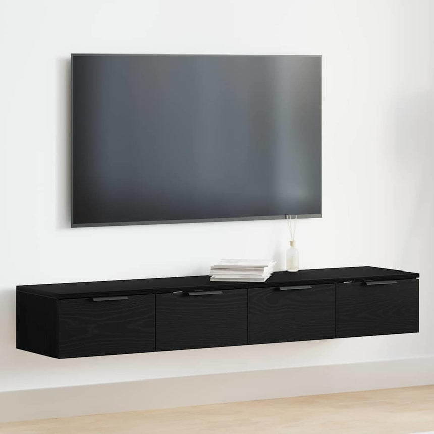 vidaXL Meuble mural 2 pcs Chêne noir 68 x 30 x 20 cm Bois d'ingénierie