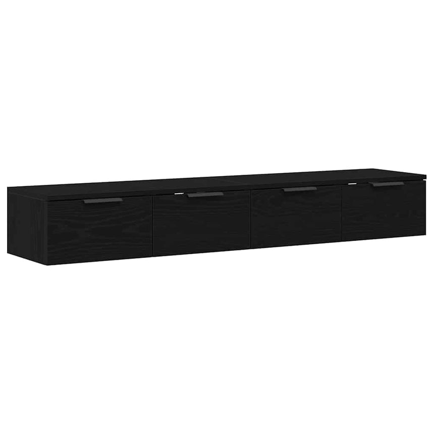 vidaXL Meuble mural 2 pcs Chêne noir 68 x 30 x 20 cm Bois d'ingénierie