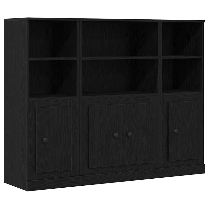 vidaXL Haut Armoire Chêne noir 132 x 35,5 x 103,5 cm Bois d'ingénierie