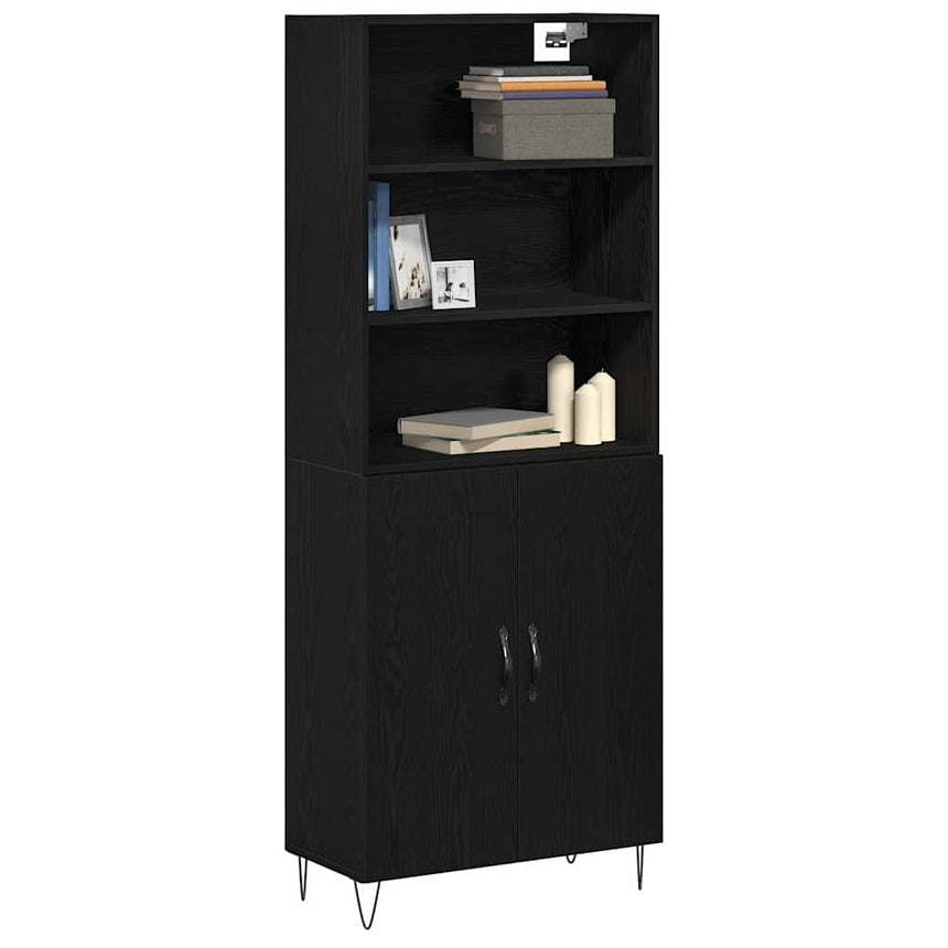 vidaXL Haut Armoire 2 pcs Chêne noir 69,5 x 34 x 180 cm