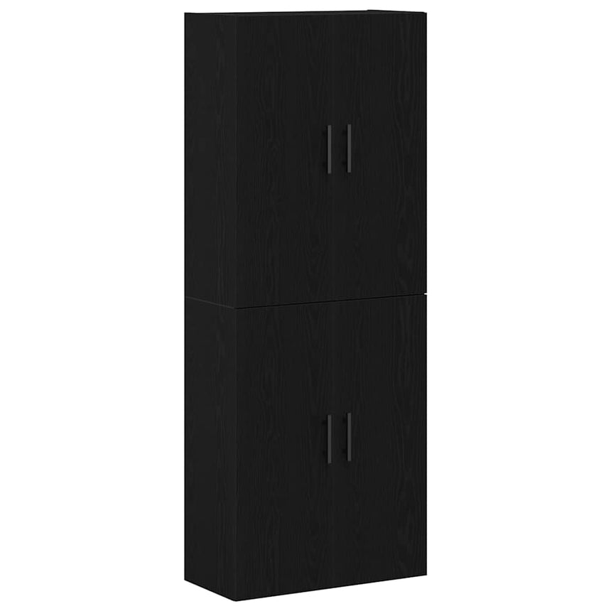 vidaXL Armoire Murale Montage mural 2 pcs Chêne noir 69,5 x 34 x 90 cm