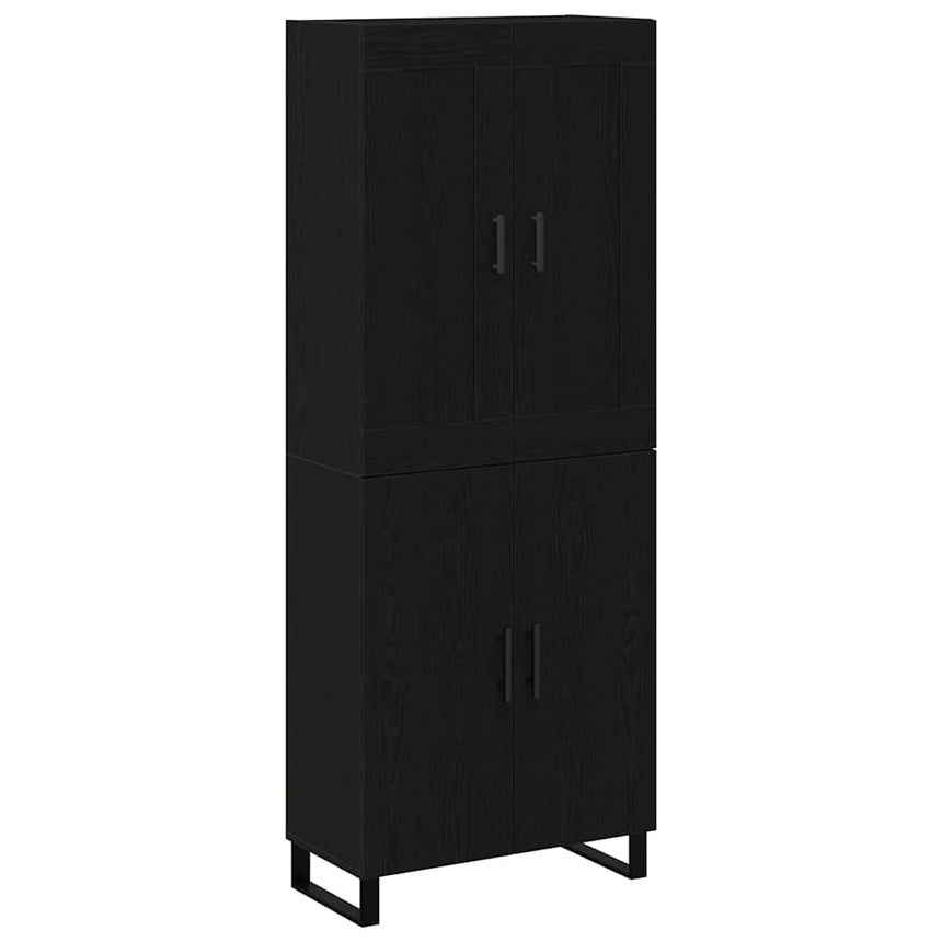 vidaXL Haut Armoire Chêne noir 69,5 x 34 x 180 cm Bois d'ingénierie