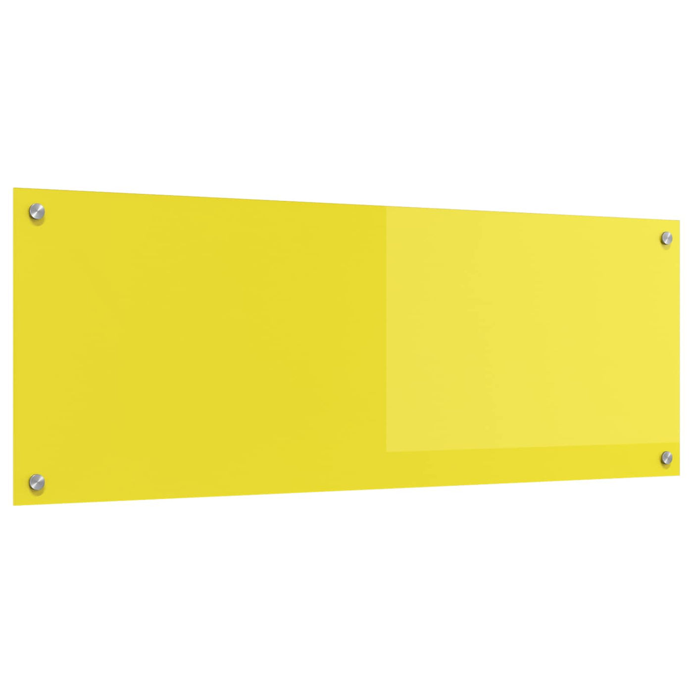Keukenachterwand Geel 110 X 40 Cm Gehard Glas Donkergrijs