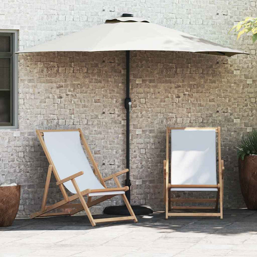 Tuinparasol 294 X 150 X 224 Cm Polyester En Staal