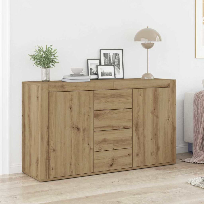 vidaXL Buffet Chêne artisanal 120 x 36 x 69 cm Bois d'ingénierie