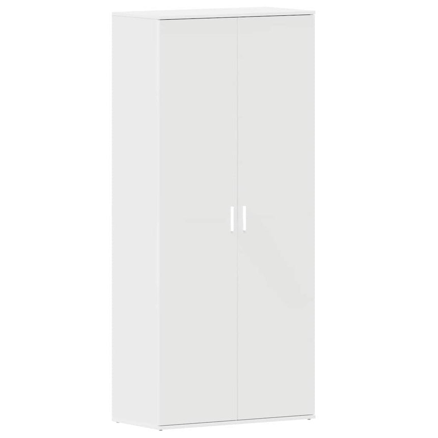 Schoenenkast Met Plank 80 X 39 X 178 Cm Bewerkt Hout