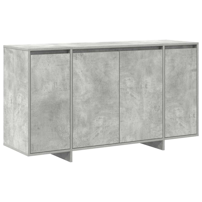 vidaXL Buffet Gris béton 135 x 41 x 75 cm Bois d'ingénierie