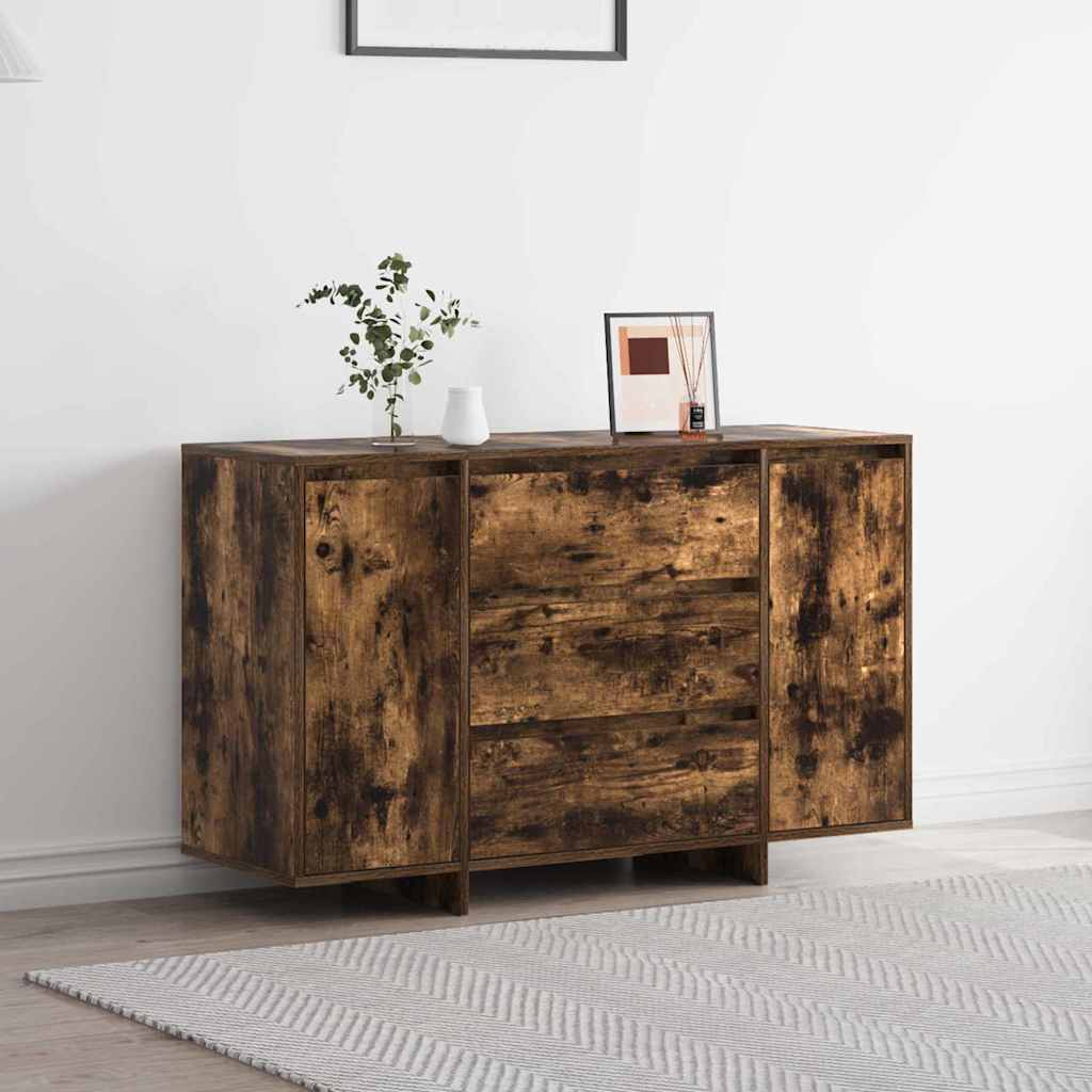 vidaXL Buffet Chêne fumé 120 x 41 x 75 cm Bois d'ingénierie