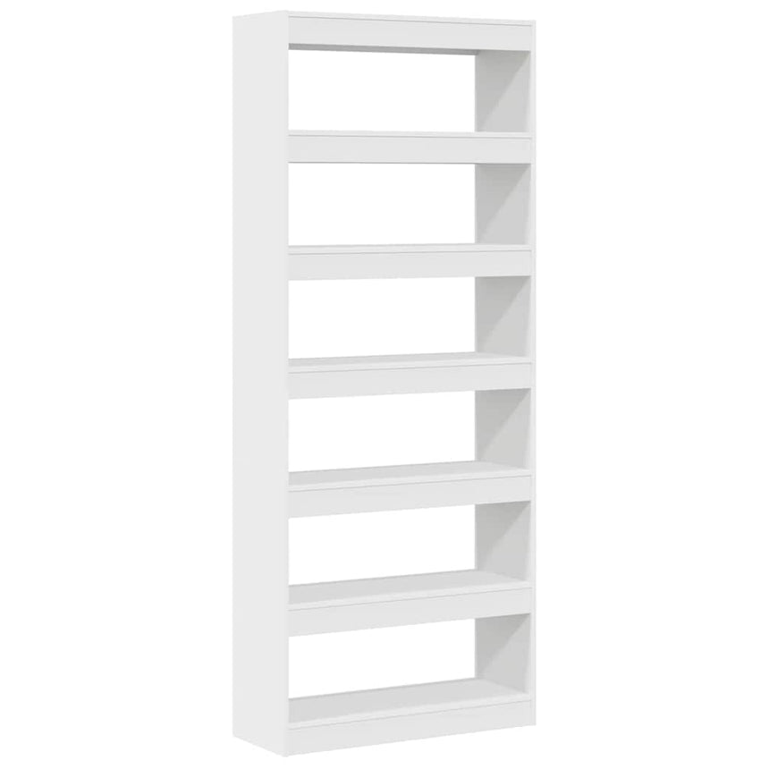 vidaXL Bibliothèque Blanc 80 x 30 x 198 cm Bois d'ingénierie