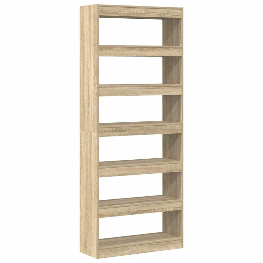 vidaXL Bibliothèque Chêne Sonoma 80 x 30 x 198 cm Bois d'ingénierie