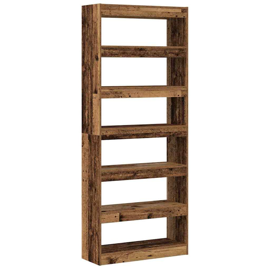 vidaXL Bibliothèque Bois ancien 80 x 30 x 198 cm Bois d'ingénierie