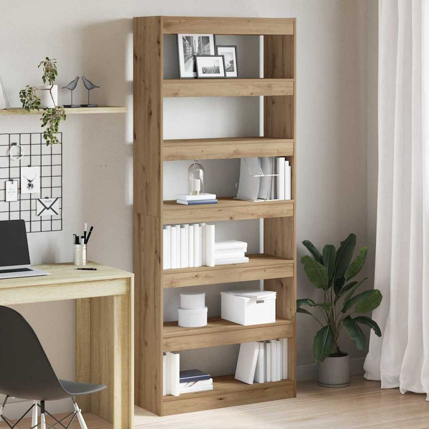 vidaXL Bibliothèque 6 niveaux 80 x 30 x 198 cm Bois d'ingénierie