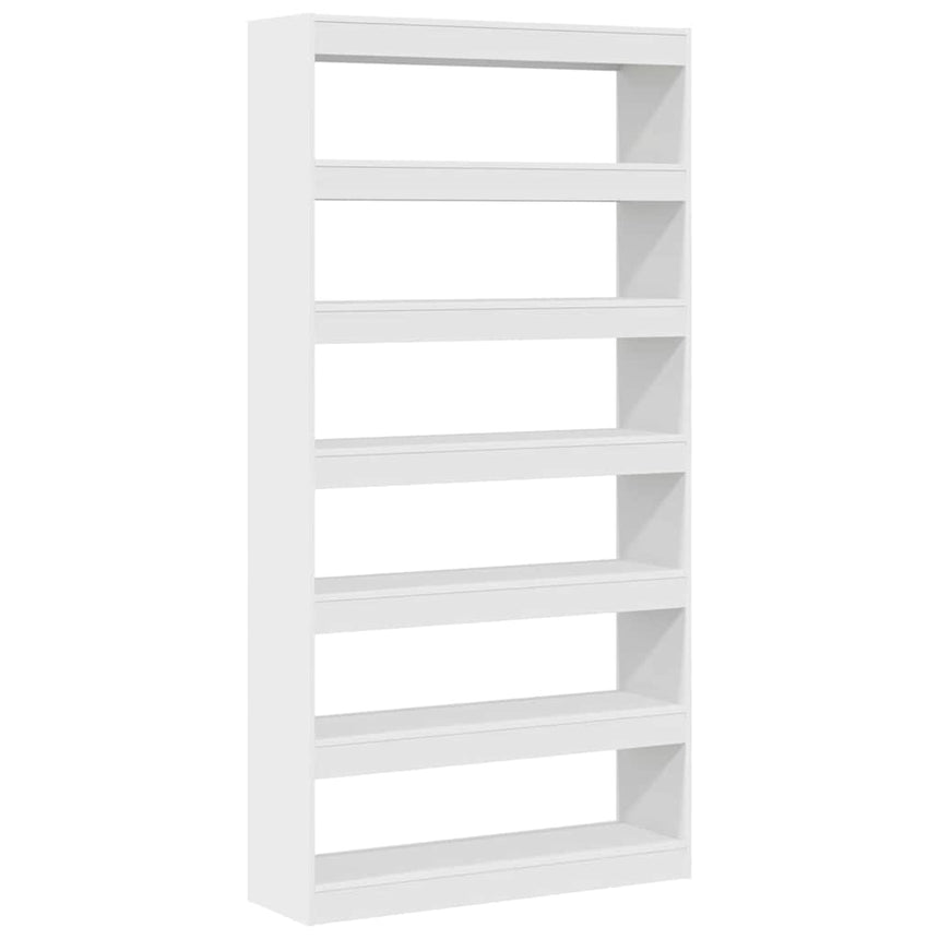 vidaXL Bibliothèque Blanc 100 x 30 x 198 cm Bois d'ingénierie