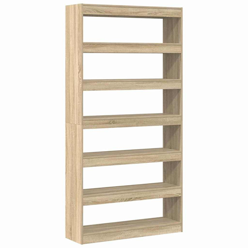 vidaXL Bibliothèque Chêne Sonoma 100 x 30 x 198 cm Bois d'ingénierie