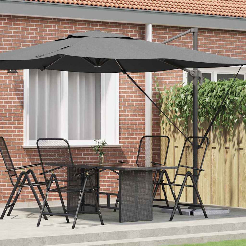 Roma Parasol Beige 286 X 284 X 265 Cm Aluminium En Polyester