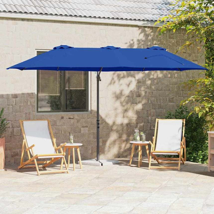 Parasol 372 X 198 X 243 Cm Polyester En Aluminium