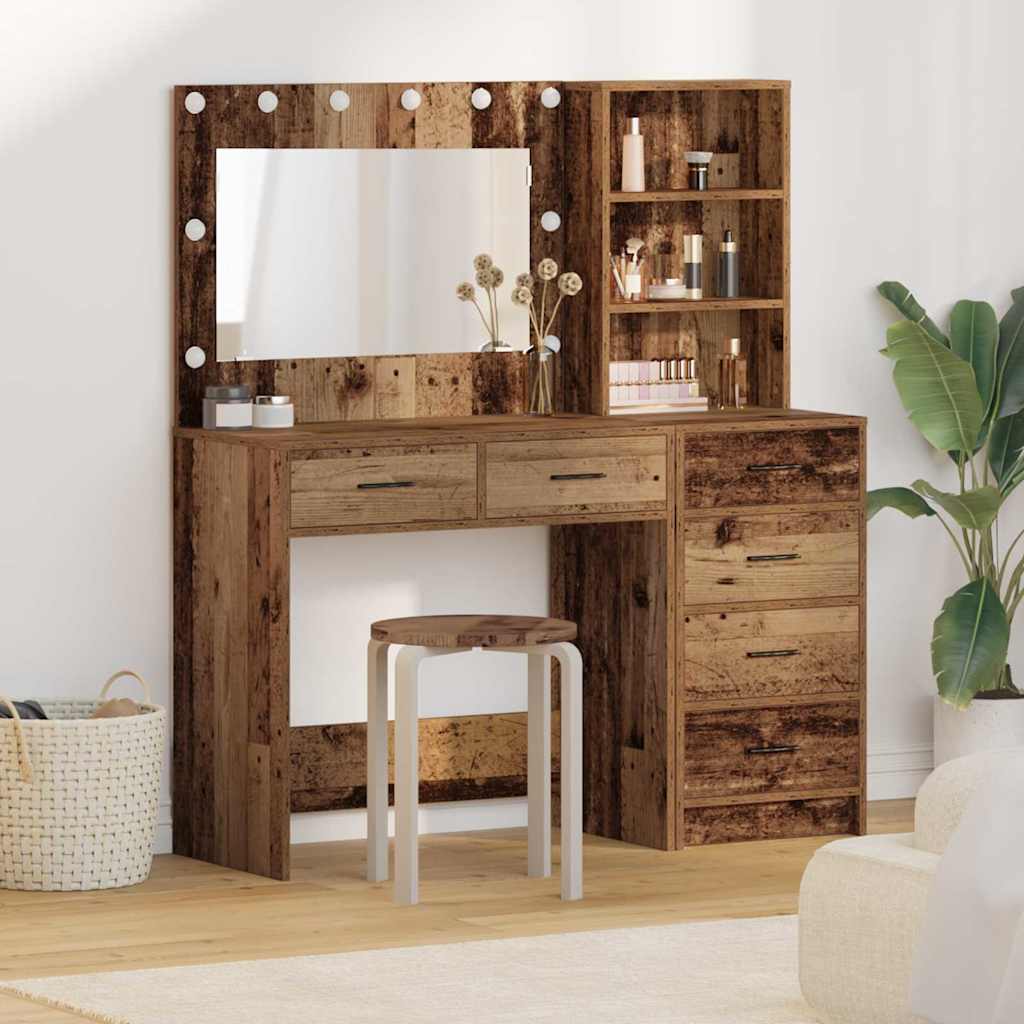 vidaXL Table de Toilette Marron 78.5 x 41 x 135 cm Bois d'ingénierie