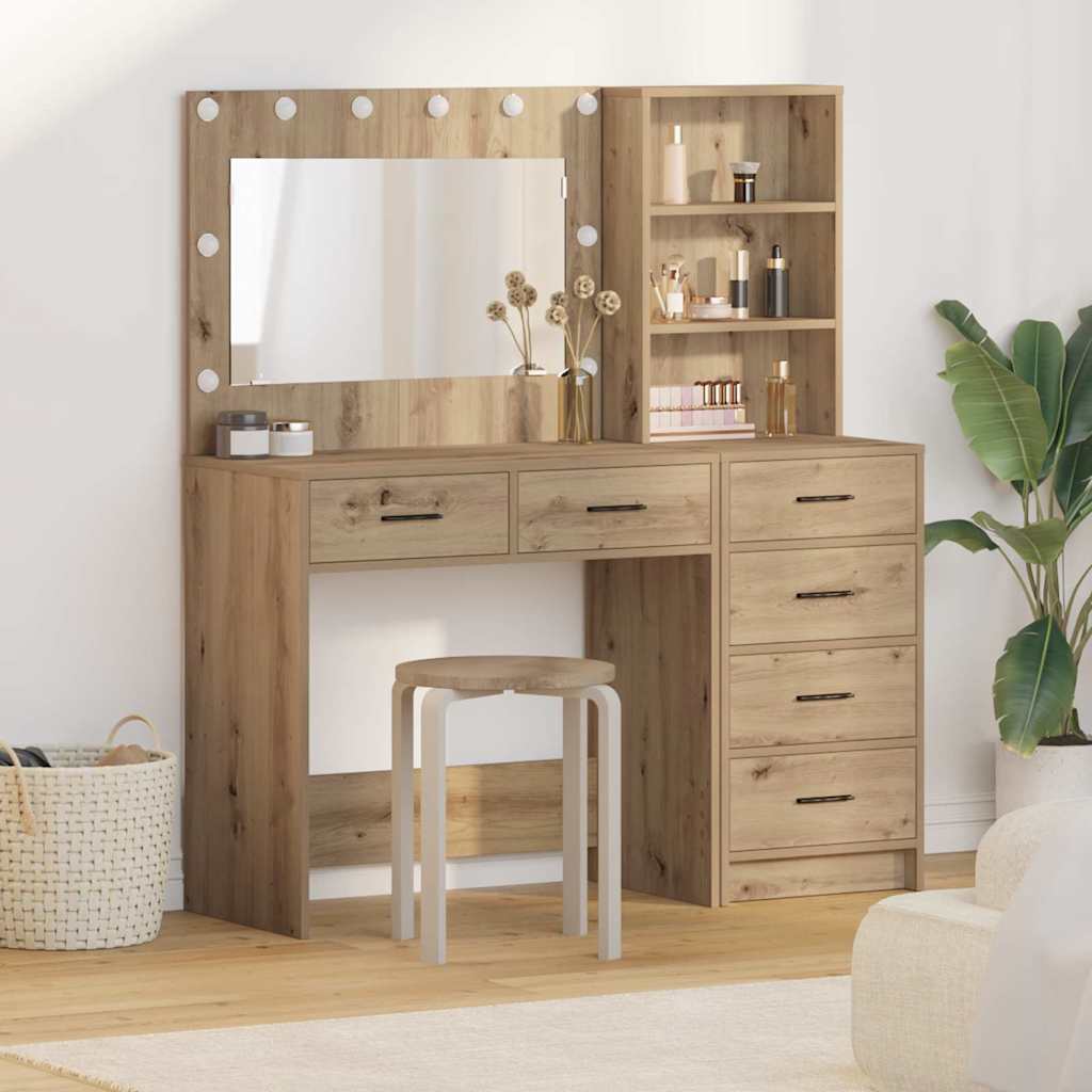 vidaXL Table de Toilette 2 pcs Marron 78.5 x 41 x 135 cm