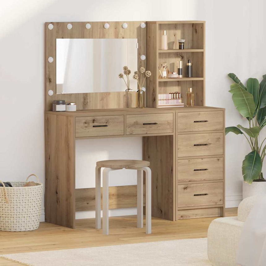 vidaXL Table de Toilette 2 pcs Marron 78.5 x 41 x 135 cm