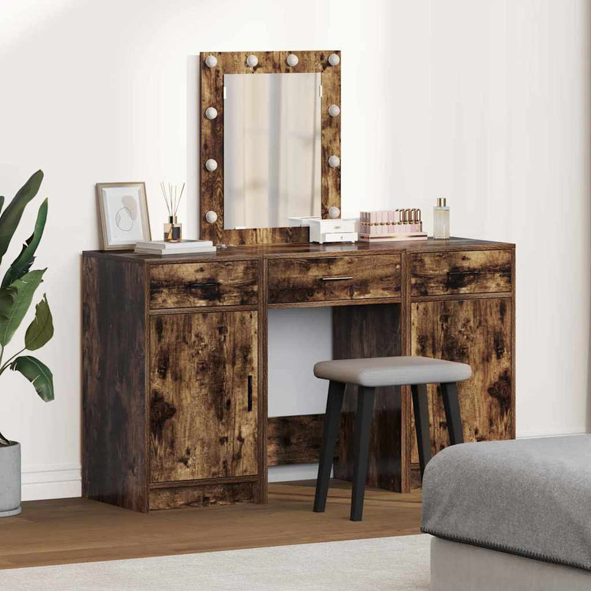 vidaXL Table de Toilette Marron 50 x 41 x 135 cm Bois d'ingénierie