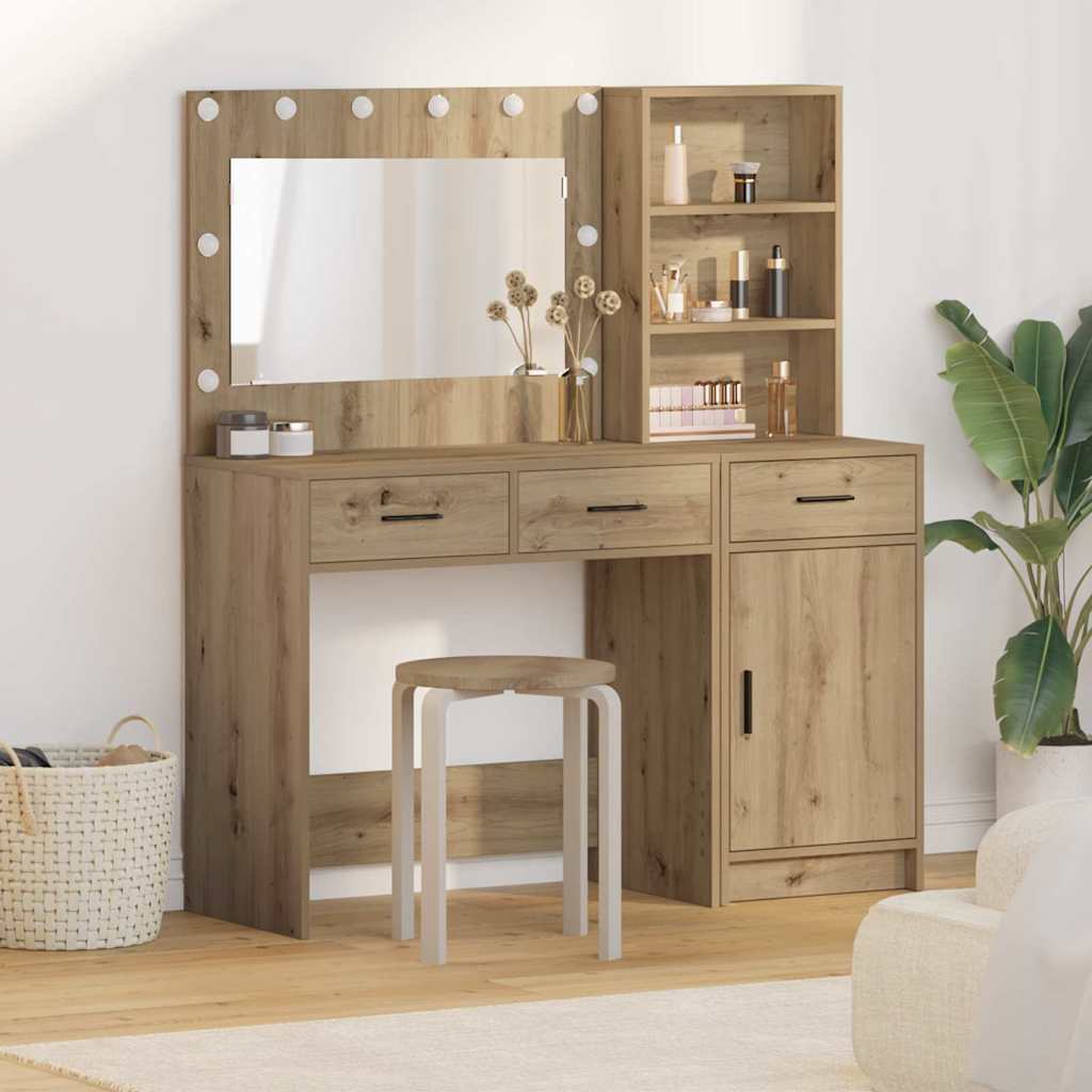 vidaXL Table de Toilette 2 pcs Marron 78,5 x 41 x 135 cm
