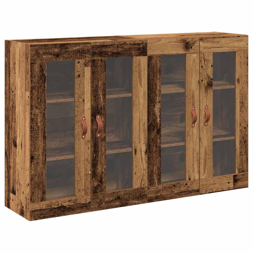 vidaXL Cabinets muraux 2 pcs Bois Ancien 69,5 x 34 x 90 cm