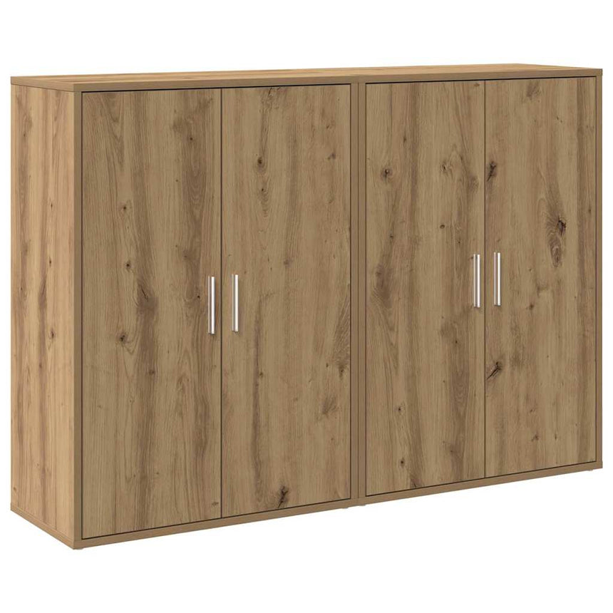vidaXL Buffet 2 pcs Chêne artisanal 60 x 31 x 84 cm Bois d'ingénierie