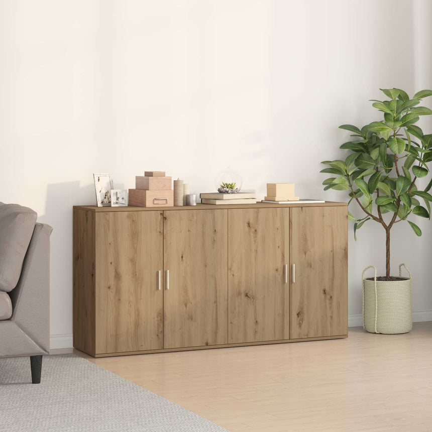 vidaXL Buffet 2 pcs Chêne artisanal 79 x 38 x 80 cm Bois d'ingénierie