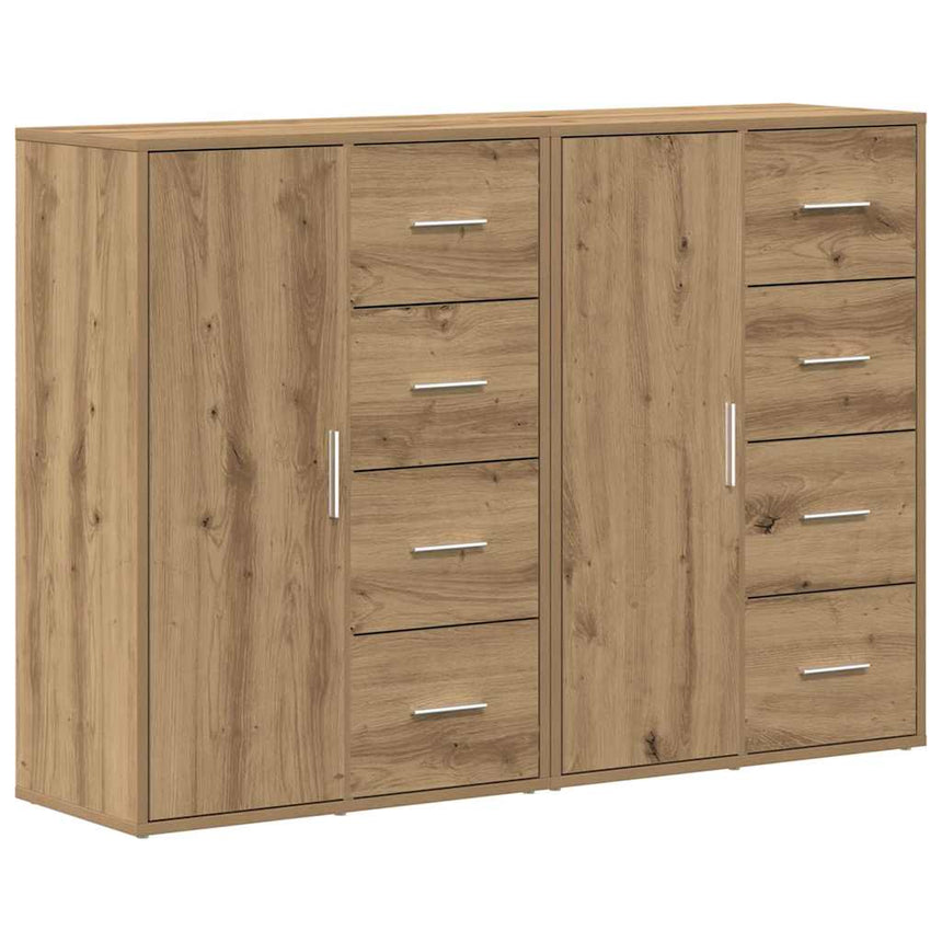 vidaXL Buffet 2 pcs Chêne artisanal 60 x 31 x 84 cm Bois d'ingénierie