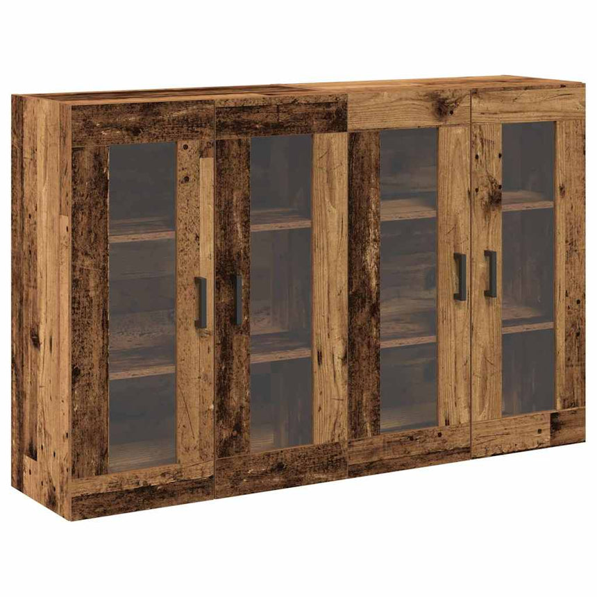 vidaXL Cabinets muraux 2 pcs Bois Ancien 69,5 x 34 x 90 cm