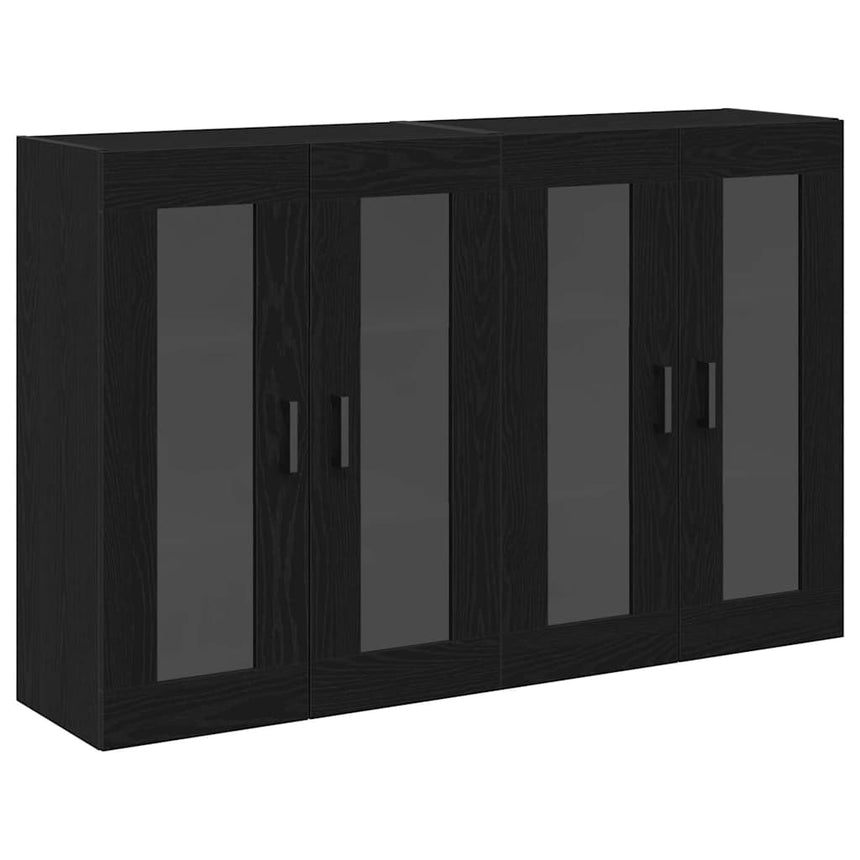 vidaXL Cabinets muraux 2 pcs Chêne noir 69,5 x 34 x 90 cm