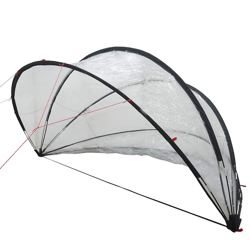 Zwembadkoepel Doorzichtig 500 X 500 X 236 Cm Pvc