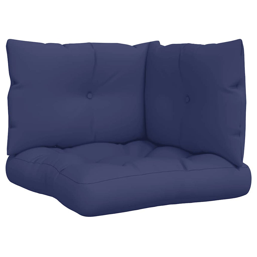 Palletkussens 3 St Oxford Stof Marineblauw