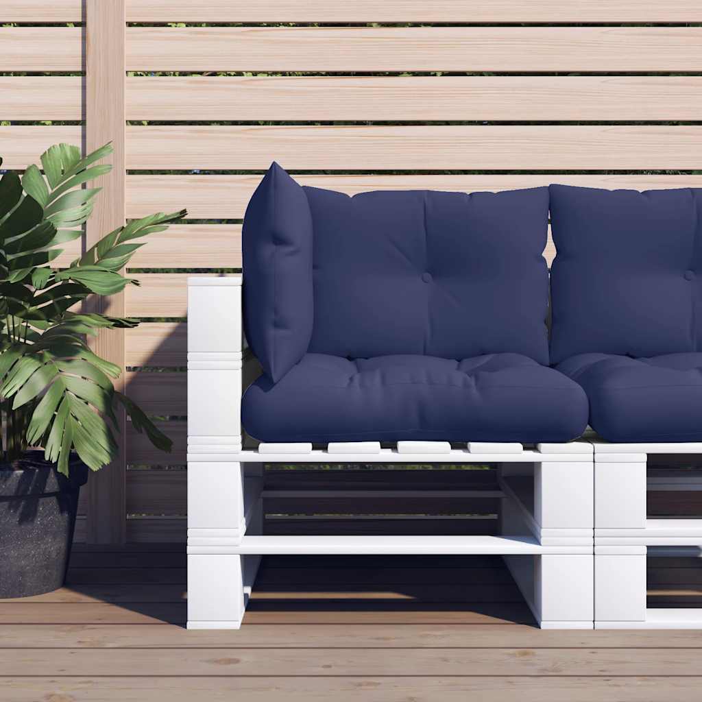 Palletkussens 3 St Oxford Stof Marineblauw