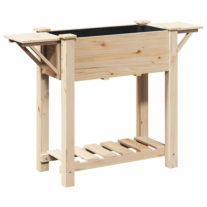 Tuin Plantpot Beige Massief Vurenhout
