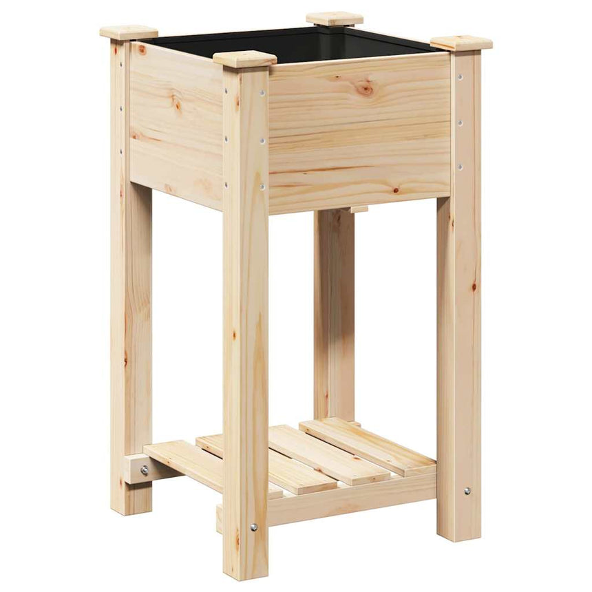 Tuin Plantpot Beige Massief Vurenhout