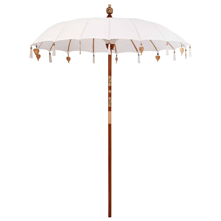 Balinese Parasol Crème 190 X 190 X 260 Cm Katoen