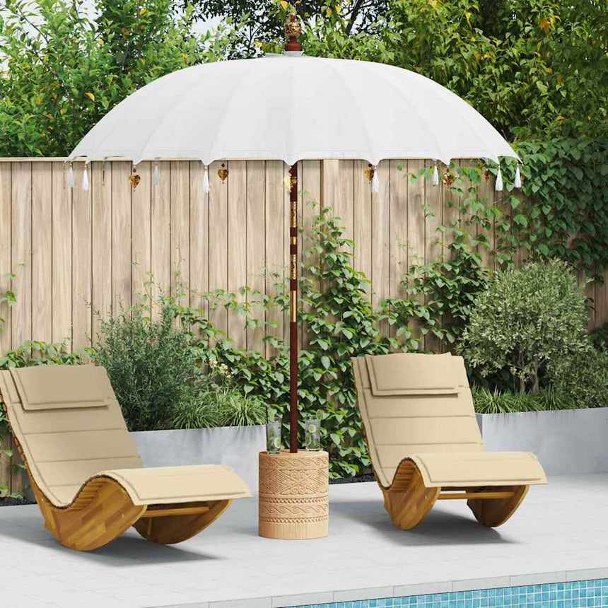 Balinese Parasol Crème 190 X 190 X 260 Cm Katoen