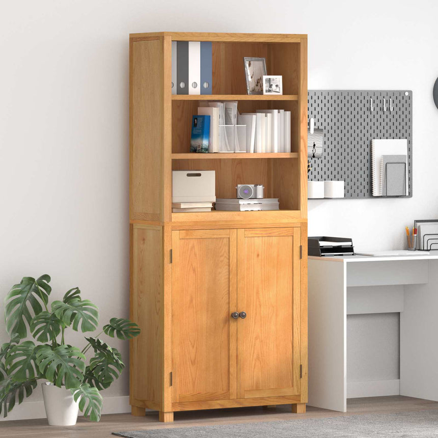vidaXL Ensemble de meubles de rangement 2 pc Naturel 80 x 35 x 185 cm