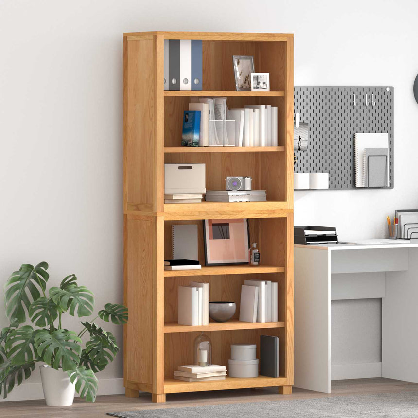 vidaXL Ensemble de meubles de rangement 2 pc Naturel 80 x 35 x 185 cm