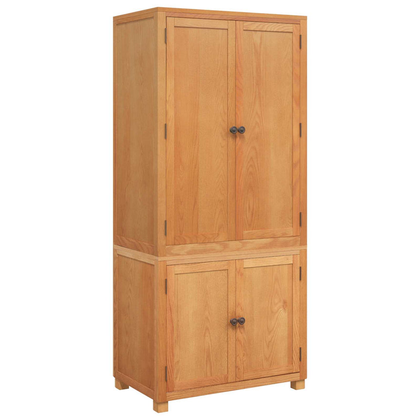 vidaXL Ensemble de meubles de rangement 2 pc Marron 80 x 50 x 180 cm