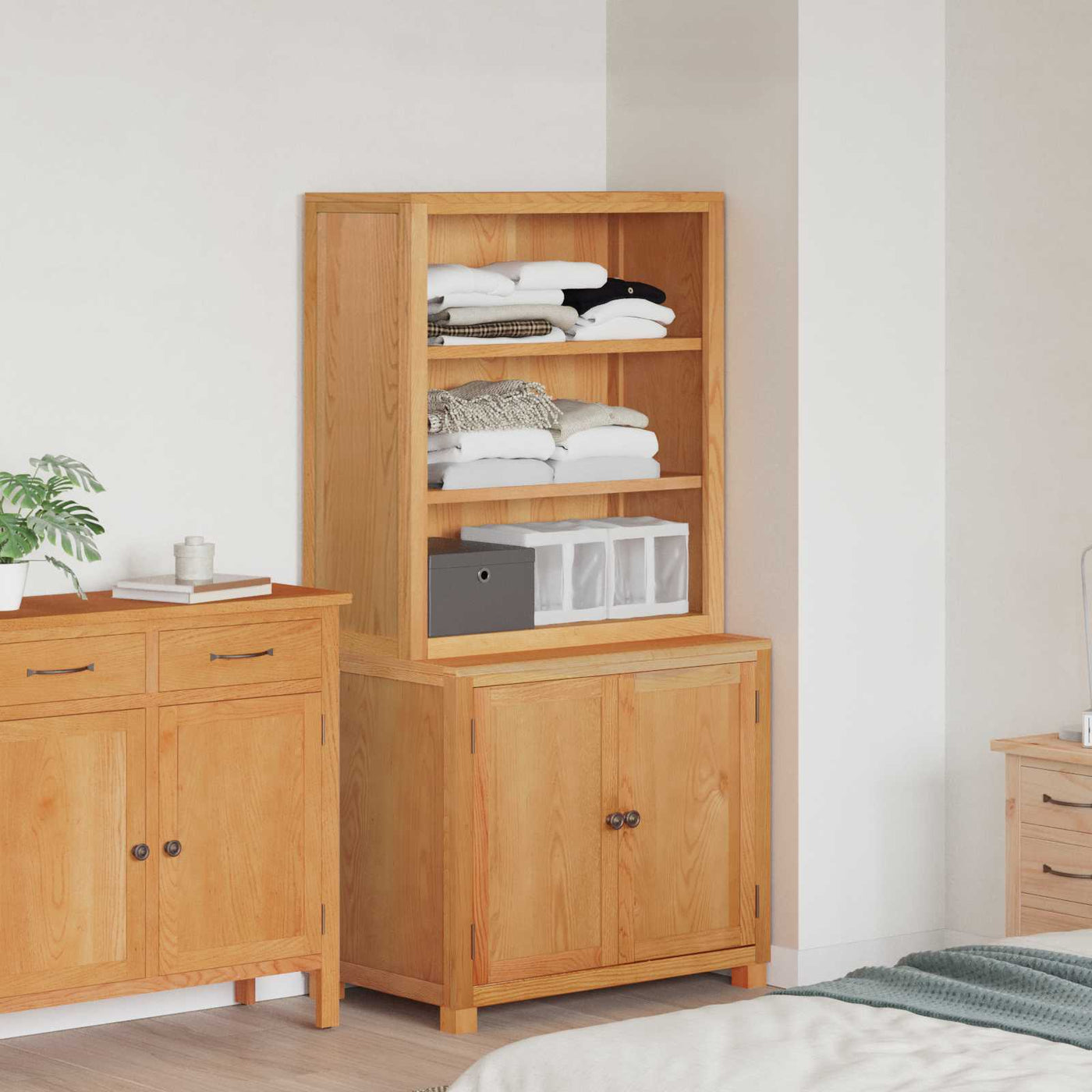 vidaXL Ensemble de meubles de rangement 2 pc Marron 80 x 50 x 160 cm