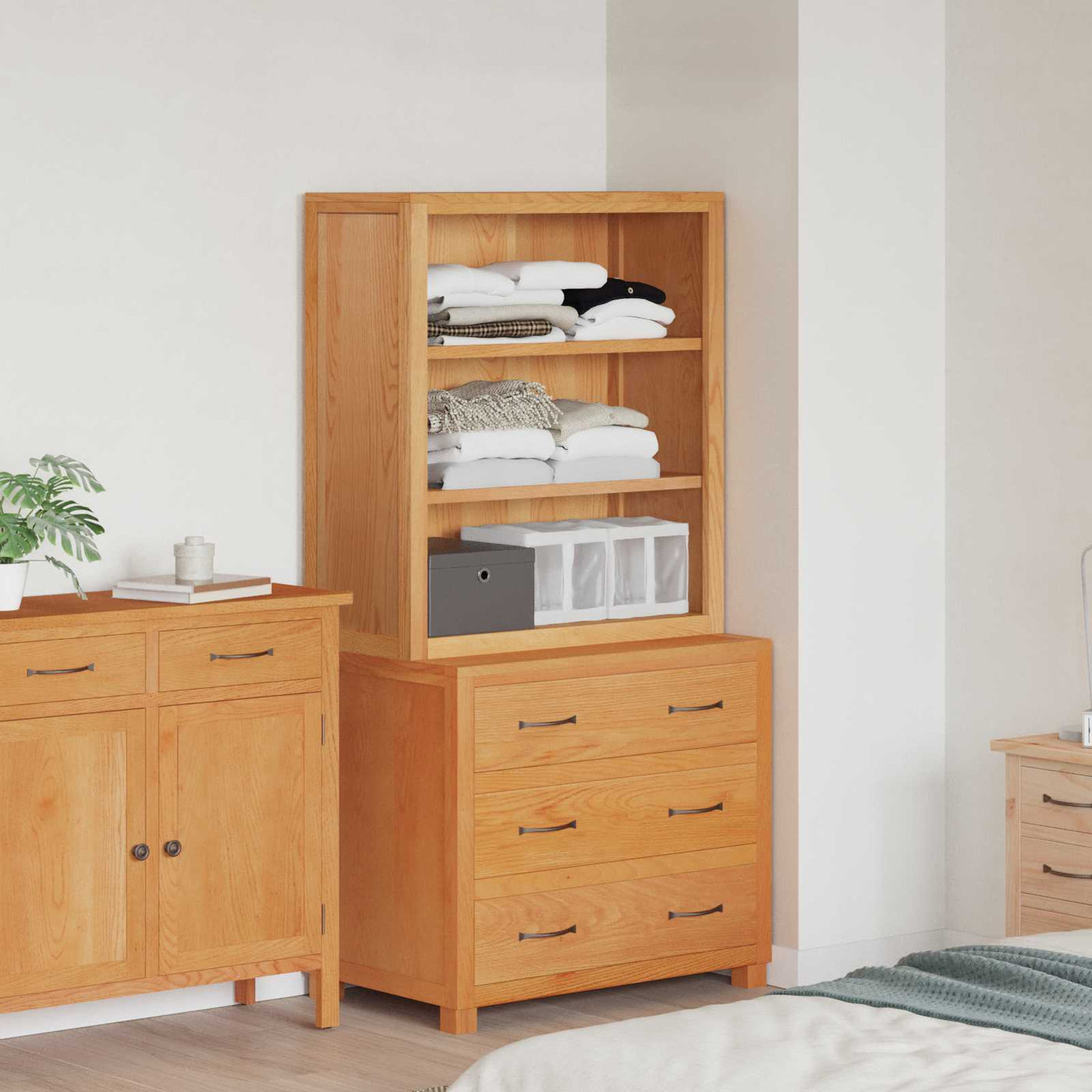 vidaXL Ensemble de meubles de rangement 2 pc Marron 80 x 50 x 160 cm
