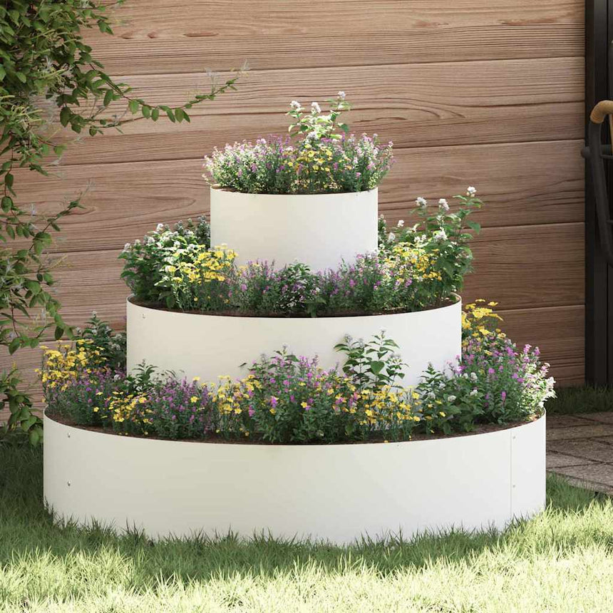 Tuin Plantpot Zwart 90 X 90 X 20 Cm Koudgewalst Staal