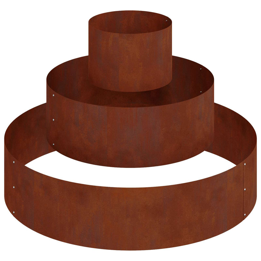 Tuin Plantpot Bruin 90 X 90 X 20 Cm Cortenstaal