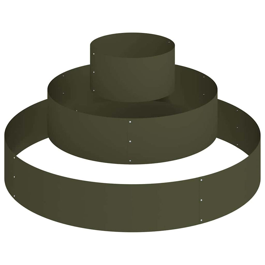 Tuin Plantpot Olijf Groen 120 X 120 X 20 Cm Koudgewalst Staal