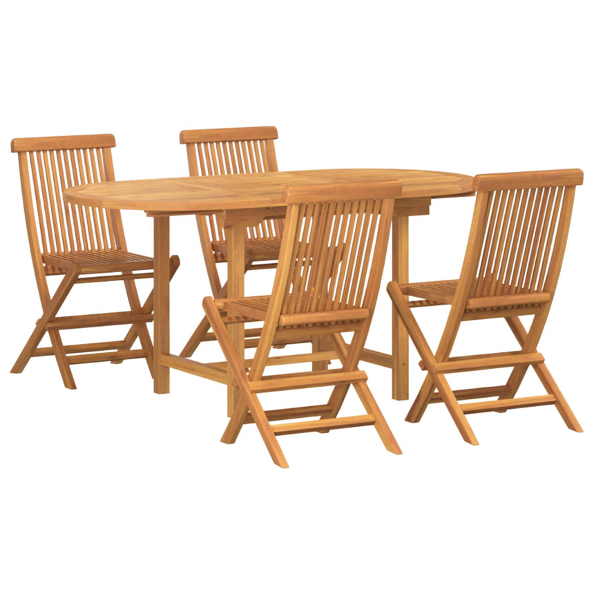 vidaXL Ensemble de salle à manger pour jardin 5 pcs Marron